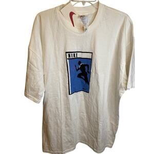 Vintage 90s Nike Running Big Box Logo Tee T-shirt Inspired Designer Size XL